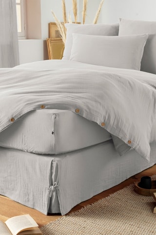 Cache-sommier en coton 125 g/m²- Gaïa - Nuage
