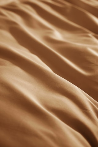 Housse de couette en percale de coton 80 fils/cm² Bally  - Marron