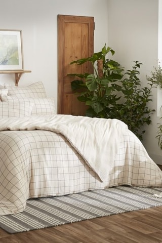 Housse de couette réversible Gaïa Match - Blanc