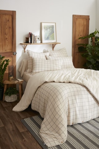 Housse de couette réversible Gaïa Match - Blanc