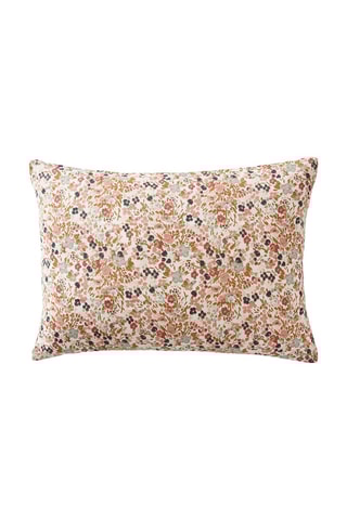 Taie d'oreiller Capucine - Moutarde et rose