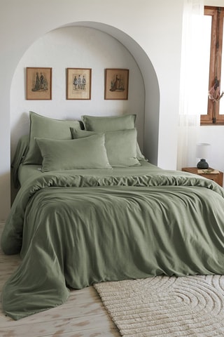 Housse de couette Lysandre - Vert olive