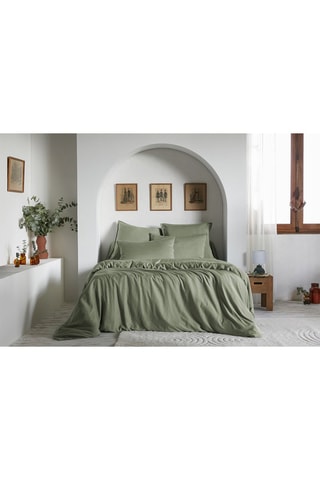Housse de couette Lysandre - Vert olive