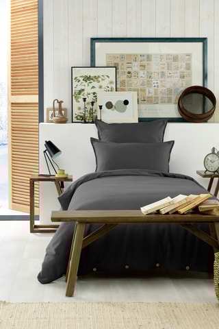 Housse de couette en flanelle de coton 170 g/m² Candice - Orage