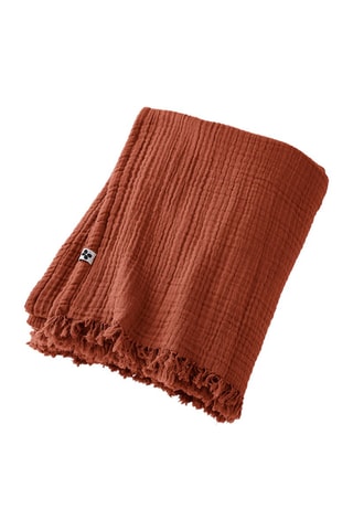 Plaid GaÏa - Terracotta - 180 x 220 cm