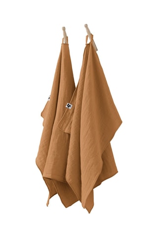 2 essuie-mains Gaia Camel