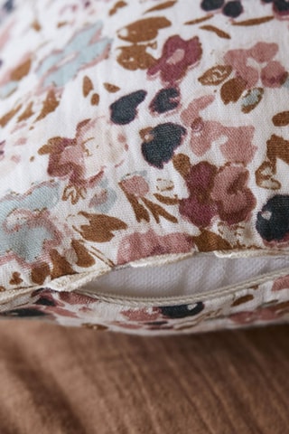 Coussin Rose et beige - Capucine - 40 x 40 cm