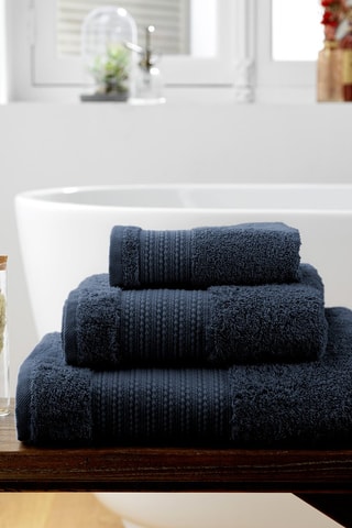 Drap de douche Garance - Minuit - 70 x 130 cm