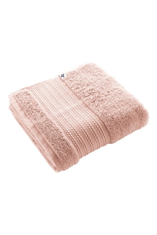 Serviette de toilette Garance - Rose poudré - 50 x 90 cm