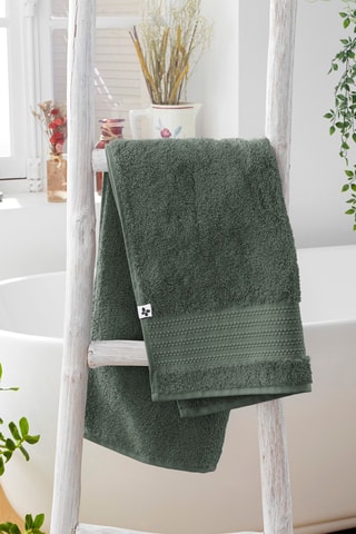 Serviette de toilette Garance - Romarin - 50 x 90 cm