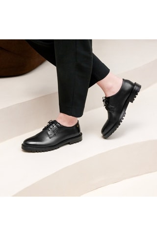 Derbies de piel Rita  - Negro
