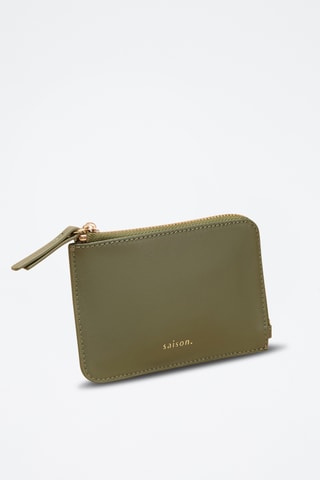 Tarjetero de piel Sophie - Verde