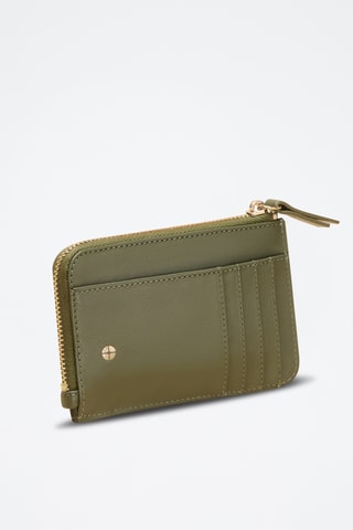 Tarjetero de piel Sophie - Verde