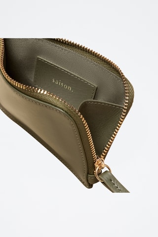 Tarjetero de piel Sophie - Verde