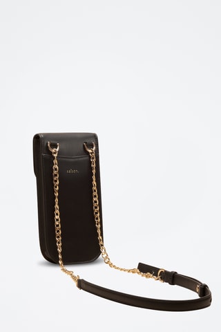 Bolso de mano de piel Agnès - Negro