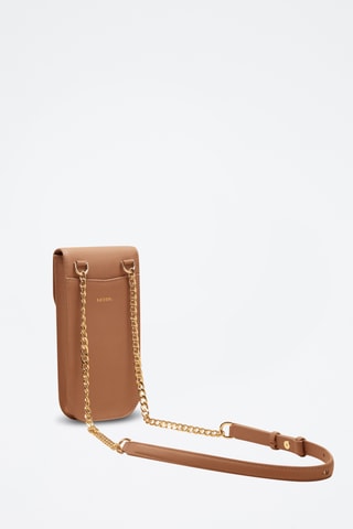 Bolso de mano de piel Agnès - Marrón