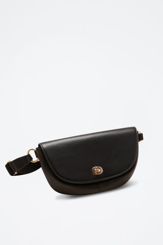 Riñonera de piel Claudia - Negro