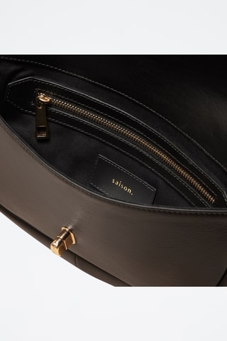 Riñonera de piel Claudia - Negro