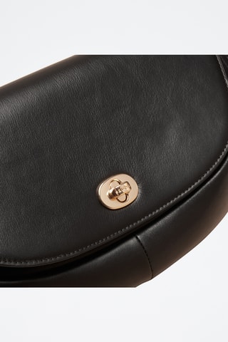 Riñonera de piel Claudia - Negro