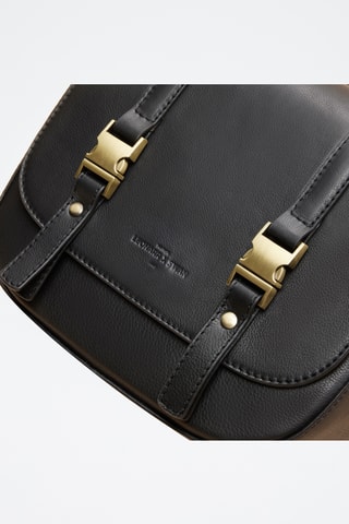 Bandolera de piel Flore - Negro