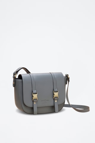 Bandolera de piel Flore - Gris