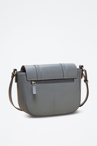 Bandolera de piel Flore - Gris