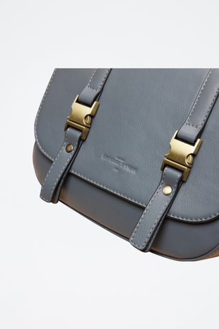 Bandolera de piel Flore - Gris