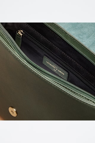 Bandolera de piel Flore - Verde