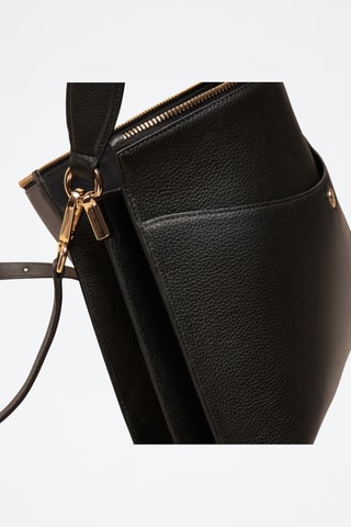 Bolso de piel Maud - Negro