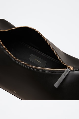 Bolso de piel Axelle - Negro