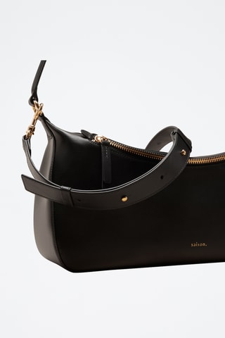 Bolso de piel Axelle - Negro