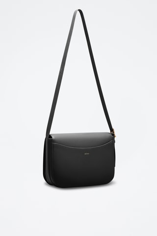 Bandolera de piel Adèle - Negro