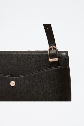 Bandolera de piel Irma - Negro