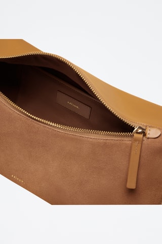 Bolso de piel Axelle - Marrón