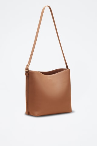 Bolso saco de piel Diane - Marrón