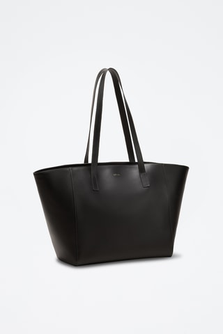 Bolso shopper de piel Lison - Negro
