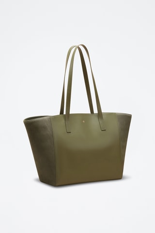 Bolso shopper de piel Lison - Verde