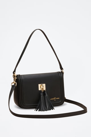 Bandolera de piel Berthe - Negro