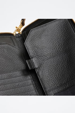 Cartera de piel Christine - Negro