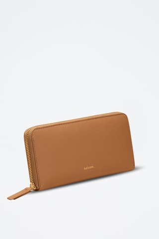 Cartera de piel Maya - Marrón claro