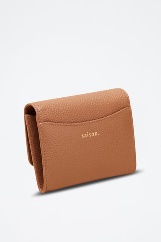 Monedero de piel Mona - Marrón