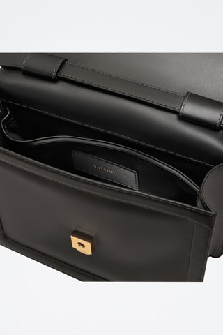 Bandolera de piel Anita - Negro