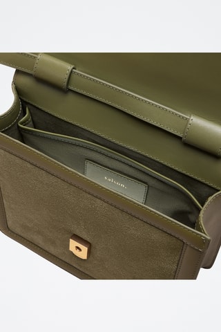 Bandolera de piel Anita - Verde