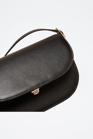 Bandolera de piel Béa - Negro