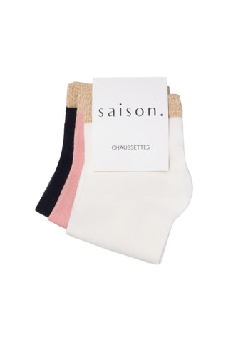 3 pares de calcetines cortos - Negro