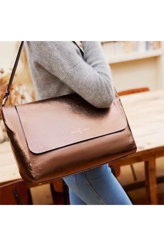 Bolso de piel Astrid - Cobrizo