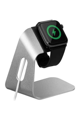 Socle de chargement Apple Watch - Acier inoxydable argenté