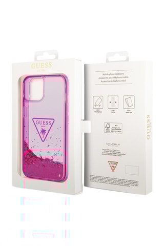 Coque Guess Glitter Palm - iPhone 14