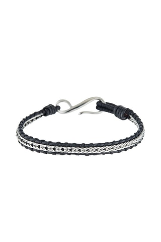 Armband Gentlemen Zwart en Zilverkleurig