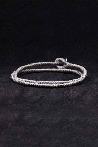 Armband Alloy Button Grijs en Zilverkleurig